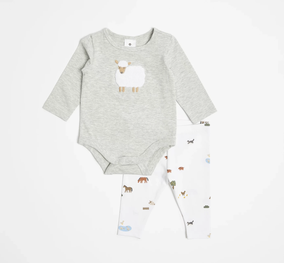 Baby Organic Cotton Bodysuit and Leggings 2 Piece Set - Farm - Target